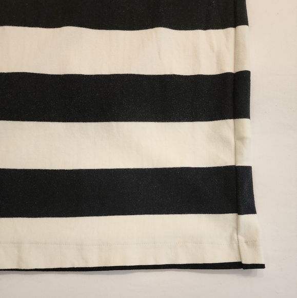 Zara Trafaluc black & white striped midi dress size M - Picture 4 of 7